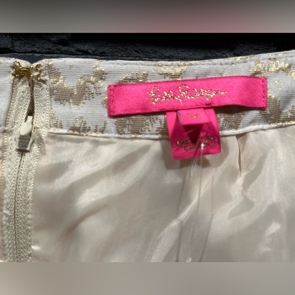 Lilly Pulitzer NWOT Leah Animal Print Bubble Hem Metallic Accent Mini Skirt sz12 - Picture 8 of 15